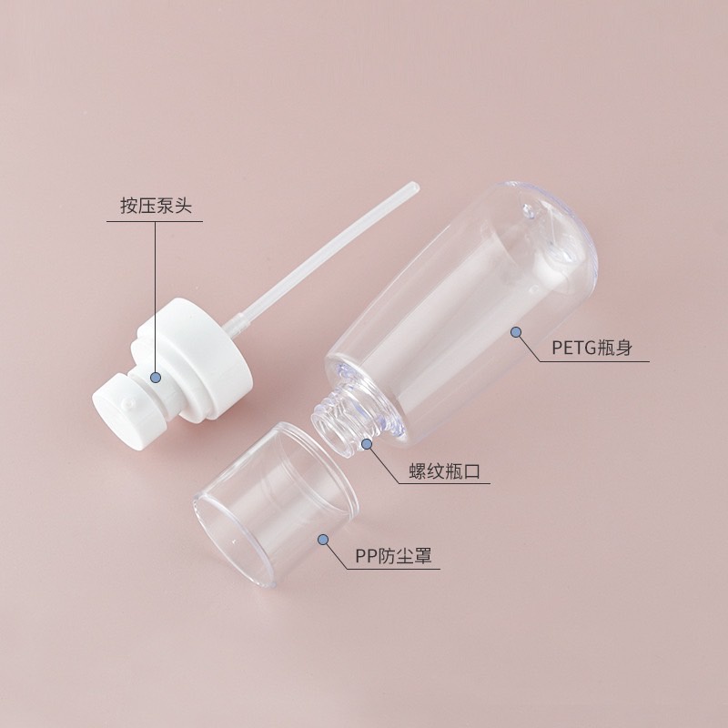 ขวดปั๊มเจล  PETG 30 /60 / 80 /100 ml โลชั่น เซรั่ม หนาเกรดส่งห้าง สินค้าพร้อมส่งในไทย