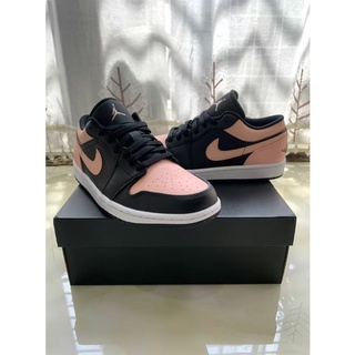 Air Jordan 1 Low Crimson Tint Black Pink Toe