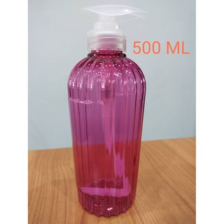 ขวดพลาสติดใส หัวปั๊ม ขนาด 300ml. 400ml. 500ml.