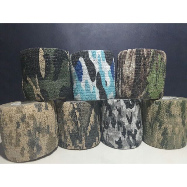 เทปพันแบบยืดหยุ่น elastic ลายพราง Woodland น้ำทะเล หิมะ ทะเลทราย