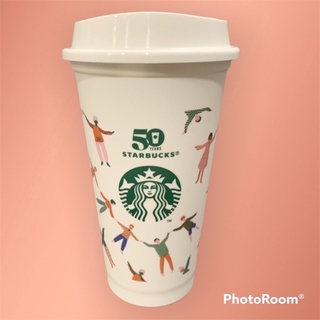 𝐒𝐓𝐀𝐑𝐁𝐔𝐂𝐊𝐒® แก้วพลาสติก ใช้ซ้ำ resuable cup ฉลอง 50 ปี starbucks