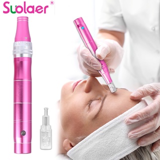 Suolaer ปากกาไร้สาย Dermapen Micro Dermal เครื่องมือบําบัดผิวหน้า ดูแลผิวหน้า