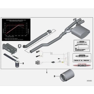 ชุดท่อ JCW PRO+Remote  แท้  MINI COOPER F56 F57