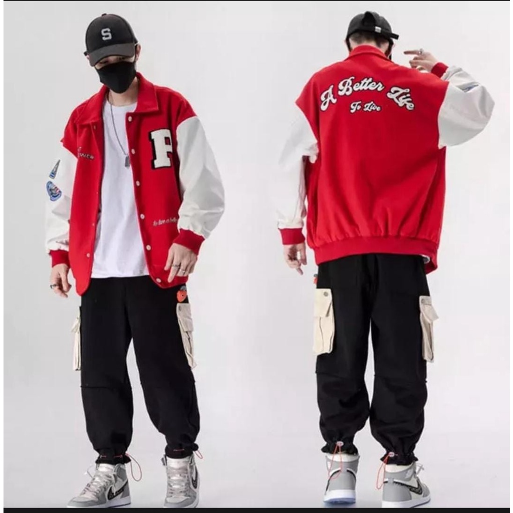 Varsity Bomber Jacket - เสื้อแจ็คเก็ตเบสบอล Varsity - เสื้อแจ็คเก็ตเบสบอล Varsity ของผู้ชายและผู้หญิ