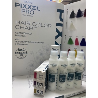 หน้า2 เฉพาะสีไม่สมไฮโดรเจน Lolane  Pixxel pro hair color100% organic oil สีผมพิกเซล โปรแฮร์คัลเลอร์ สีย้อมผม