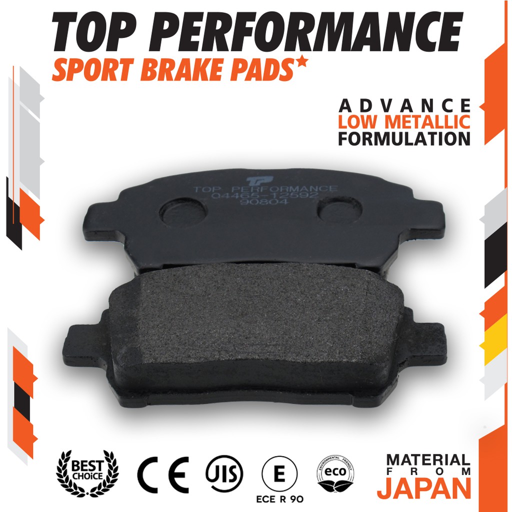 ใหม่! ผ้าเบรค หน้า TOYOTA ALTIS LIMO E120 E130 01-07 / VIOS XP40 02-07  - BT 1422 - ผ้าดิสเบรก อัลติ