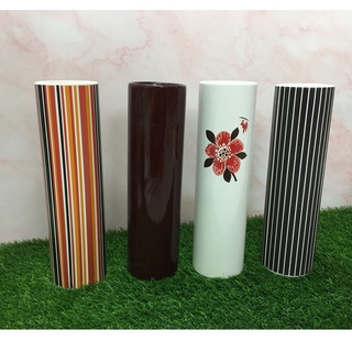 แจกันเซรามิก มินิมอล v.302 ทรงกระบอก สีขาว ดำ น้ำตาล minimal ceramic vase ของแต่งบ้าน ของแต่งห้อง