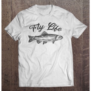 เสื้อยืด พิมพ์ลาย Fly Life Fly Fishing สําหรับผู้ชาย