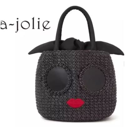 กระเป๋า A-Jolie จากญี่ปุ่น รุ่นสีดำปากแดง (ไม่มีกล่อง)