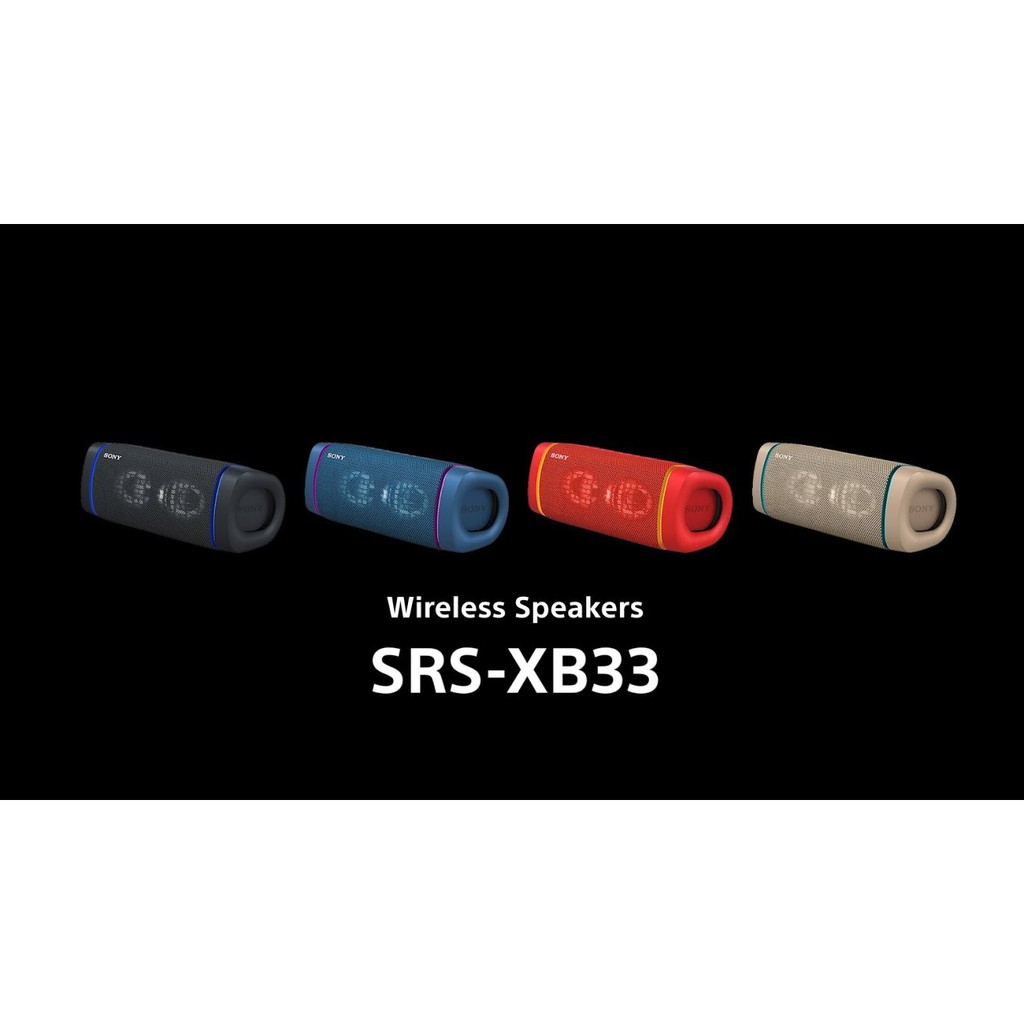 ศูนย์ไทยคุณภาพดี ลำโพง ลำโพงบลูทูธ Sony ลำโพงบลูทูธ รุ่น SRS-XB33 EXTRA BASS Wireless Portable Speaker ลําโพงคอม ลําโพงbluetooth ลําโพงกลางแจ้ง