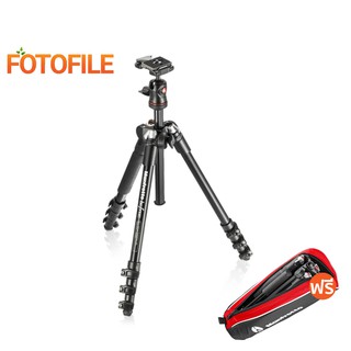 Manfrotto MKBFRA4-BH BeFree Aluminium Travel Tripod with ball head, black Free Befree Bag