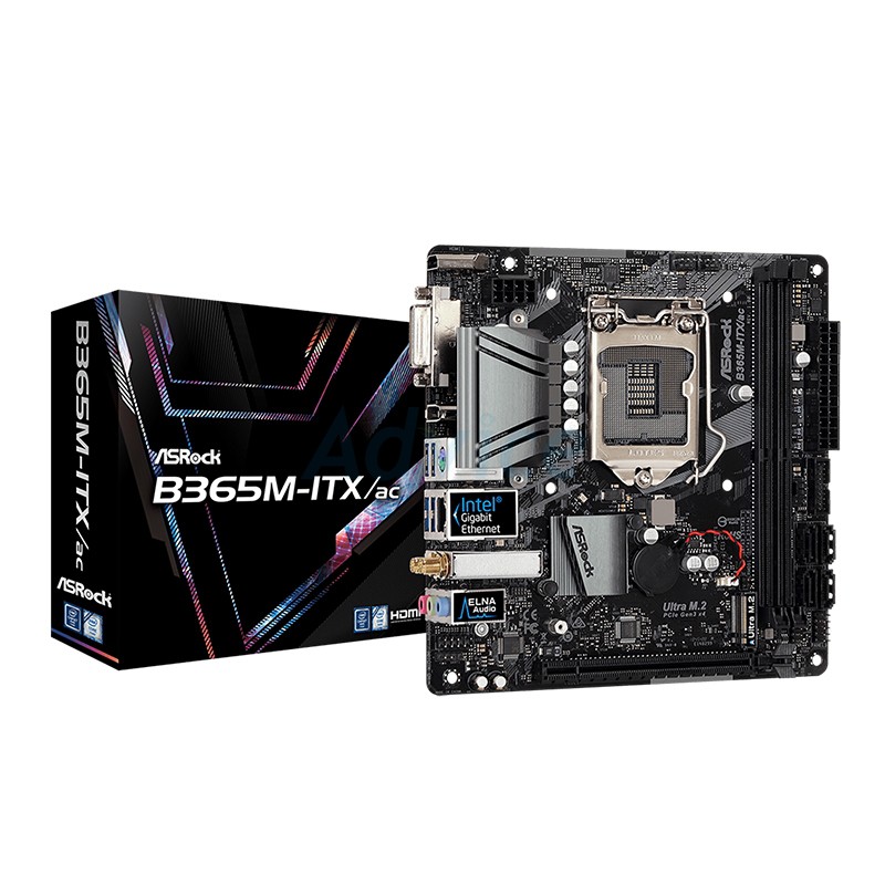 (1151V2) ASROCK B365M ITX-AC มีสินค้าพร้อมส่ง  มือ1