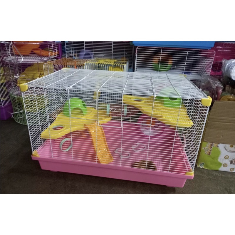 กรงหนูแฮมสเตอร์  60cm36cm38cm/เล็ก 26cm47สูง30cm พร้อมอุปกรณ์