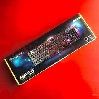 Nubwo NK-36 MARS GAMING KEYBOARD คีย์บอร์ดเกมส์มิ่ง สายUSB 2.0 มีไฟ LED ปุ่มคีย์ไทย