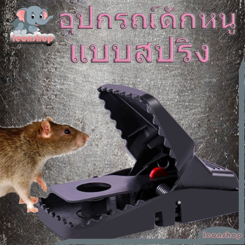 ที่ดักหนู อุปกรณ์ดักหนูแบบสปริง ไม่ต้องสัมผัสโดนตัวหนู ไม่ต้องใช้สารเคมี แบบใช้ซ้ำได้