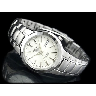 Seiko 5 Automatic รุ่น SNKA01K1 นาฬิกาผู้ชาย สายแสตนเลส หน้าปัดสีขาวสุดหรู - มั่นใจ สินค้าของแท้ 100% ประกันศูนย์ 1 ปี