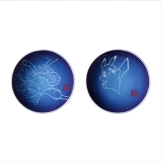 [Pokemon Japan] Set of 2 bean dishes NINJA SHUGYO of Greninja and Pikachu เซ็ทจานนินจา Greninja และ ปิกาจู