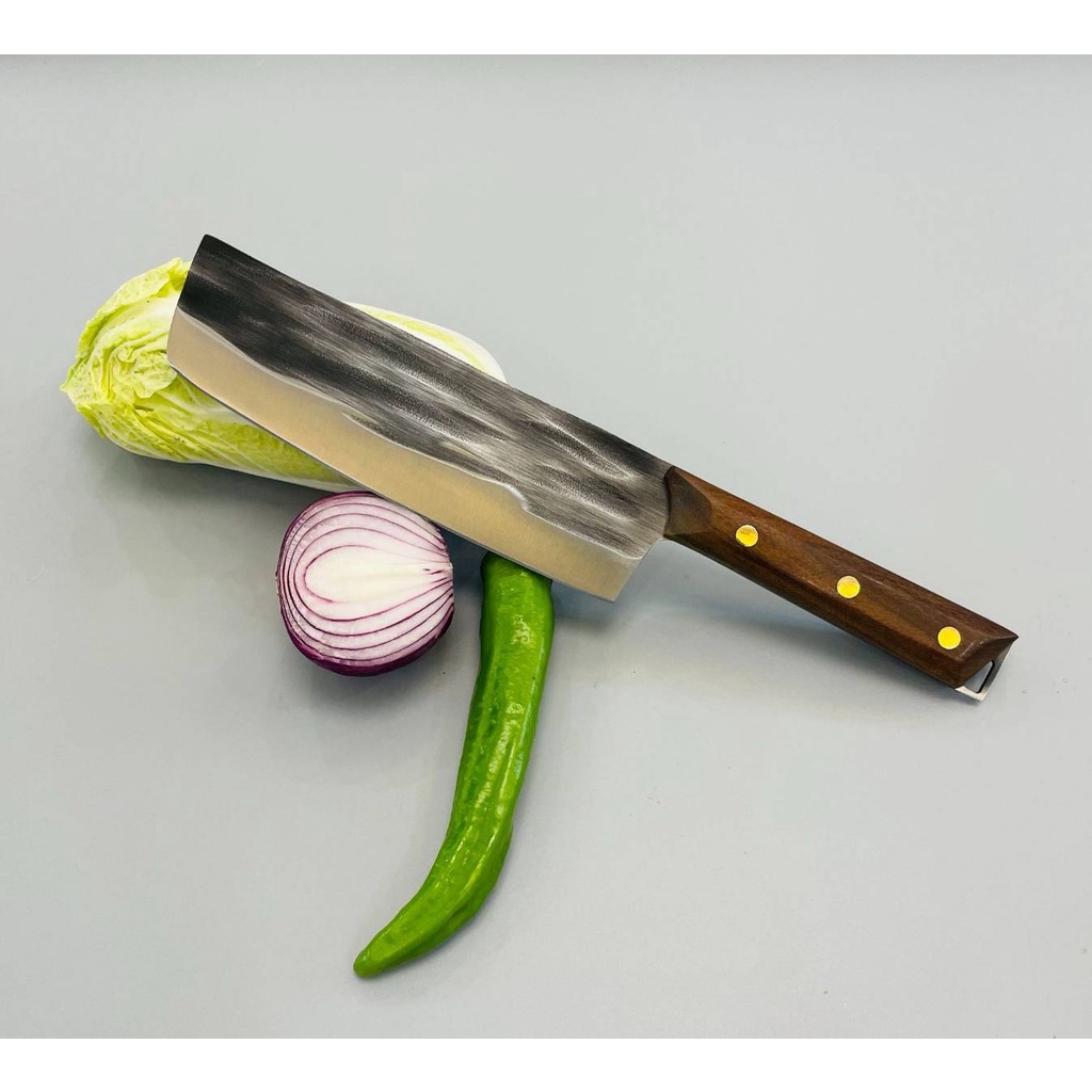 J3 มีดหั่นเนื้อญี่ปุ่น / มีดหั่นผักญี่ปุ่น / มีดหั่นด้ามทรง8เหลี่ยม / フラット包丁 - รูปที่ 6