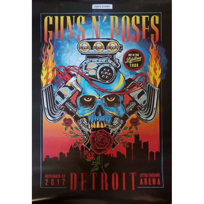 GUN'N ROSE : LIVE IN DETROIT POSTER