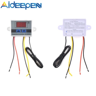 Aideepen XH-W3001 NTC สวิตช์ควบคุมอุณหภูมิดิจิทัล LED DC12V 24V AC 110V-220V