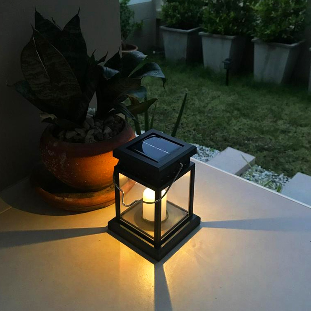 โคมไฟโซล่าเซลล์ candle light ไฟเทียน รูปทรงตะเกียง ไฟปักสนาม โคมไฟพลังงานแสงอาทิตย์ Solar light 1 LED รูปที่ 2