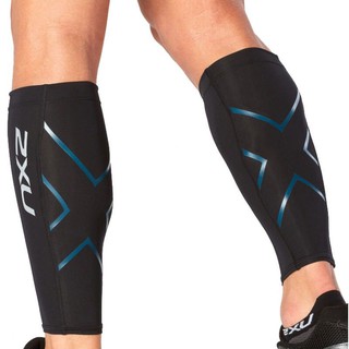 2XU Unisex Compression Calf Guard- Black ปลอกรัดน่อง 2XU เนื้อผ้าแบบเดียวกับกางเกงรัดกล้ามเนื้อ