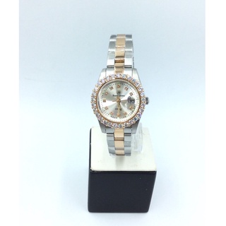 นาฬิการอยัลคราวน์ รุ่น3662L-Cz-Rose Gold+wf