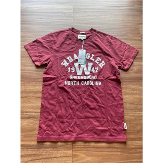 wrangler wrs171r205 สีเลือดหมู คอกลม size S มือ1