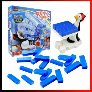 【Ready Stock】Penguin Panic Stacking Board Game Reaction Force Observation Training Game toys Parent-child Interactive Games