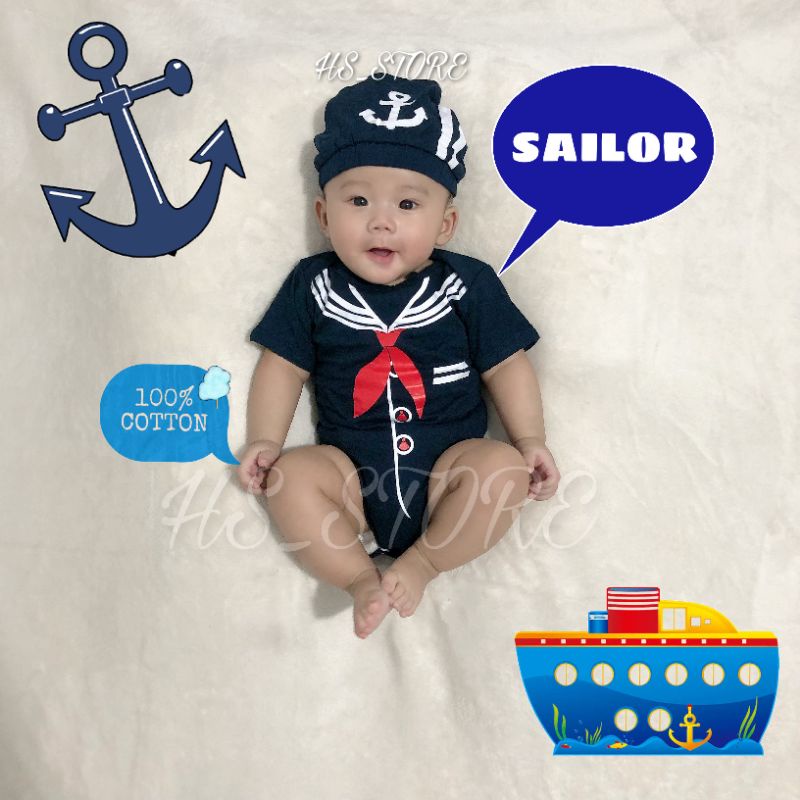 ! SAILOR BABY JUMPER / เสื้อผ้าเด็ก / BABY / BABY JUMPER / BABY COSTUME!