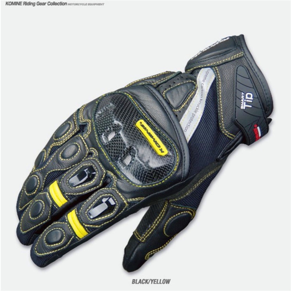 Komine GK160 ถุงมือคาร์บอนไฟเบอร์ กันแตก สําหรับมอเตอร์ไซค์ แข่งสั้น