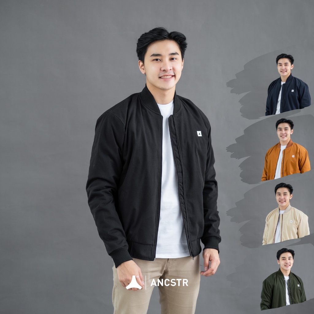 อันสตรา | BOMBER BOMBER BOMBER | เสื้อแจ็คเก็ตผ้าใบลําลองหนาอบอุ่น
