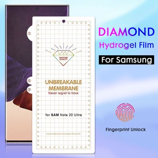 ฟิล์มไฮโดรเจล แบบใส เนื้อด้าน ป้องกันหน้าจอ Samsung Galaxy A51 A71 S10 S20 S21 S22 S23 Plus Note 10 20 Ultra