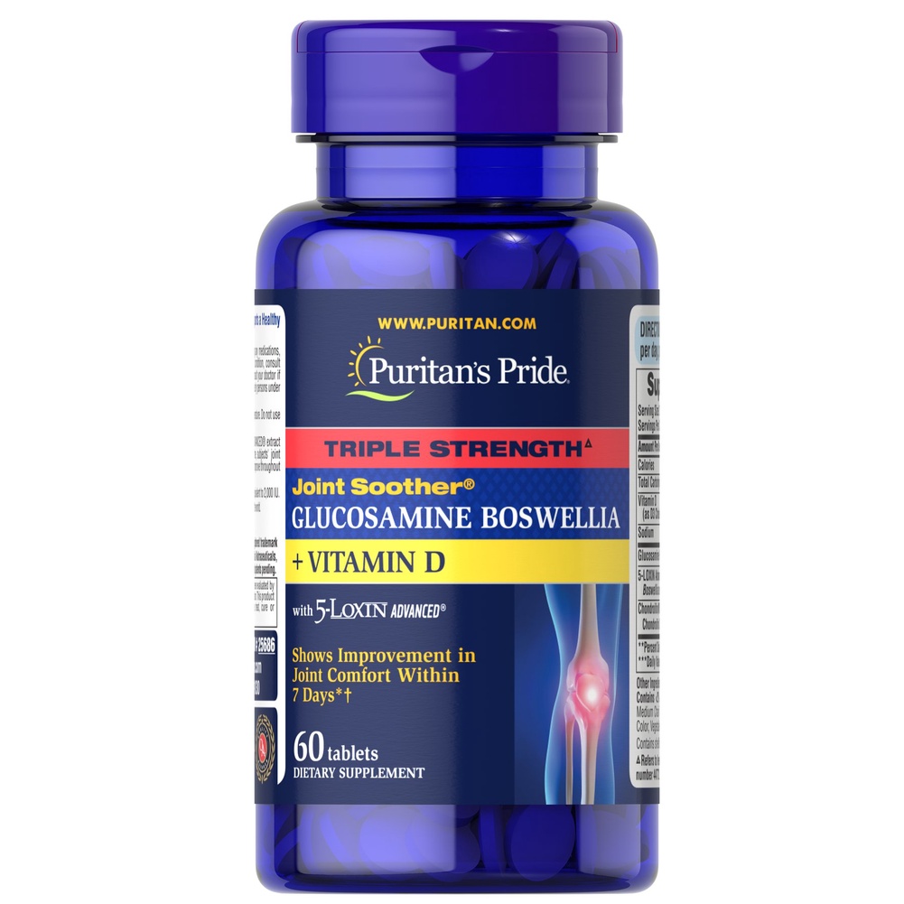 Puritan Triple Strength Glucosamine Chondroitin & MSM บำรุงกระดูกไขข้อป้องกันและลดการปวดข้อ