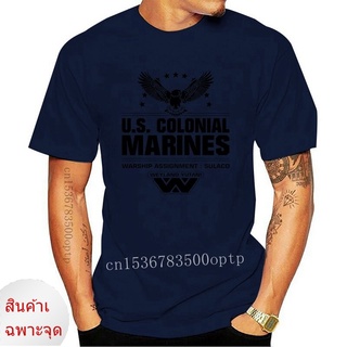 เสื้อยืดผ้าฝ้าย ลายเอเลี่ยน ซูลาโก้ เรือรบ U.S Colonial สไตล์เรโทร สําหรับผู้ชาย FIkgbm62HPipik32