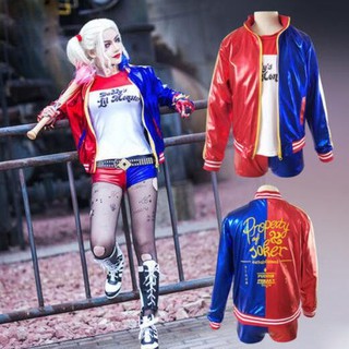 cp173.3 เสื้อแจ๊กเก็ต งานปัก Harley Quinn แห่งทีม Suicide Squad แฟนJokerชุดฮาร์ลีย์ ควินน์ ชุดฮารีย์ ชุดฮารีย์ควินน์