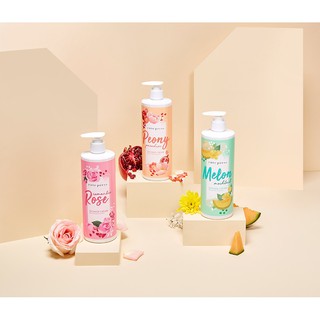 Cute Press Melon / Rose / Peony Shower Cream 490ml คิวเพรส ครีมอาบน้ำ 6 สูตร