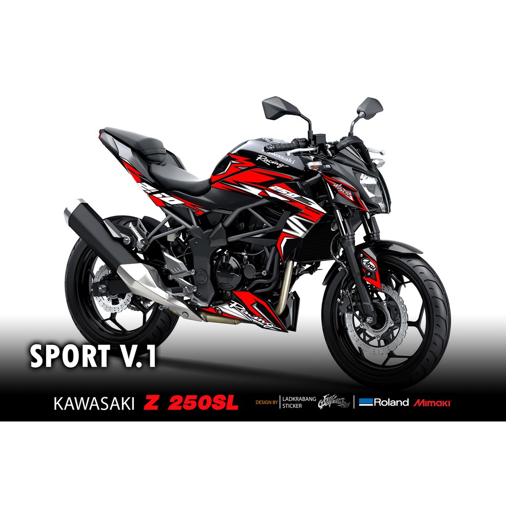 สติ๊กเกอร์แต่งลายรถ KAWASAKI Z 250SL ลาย SPORT V.1