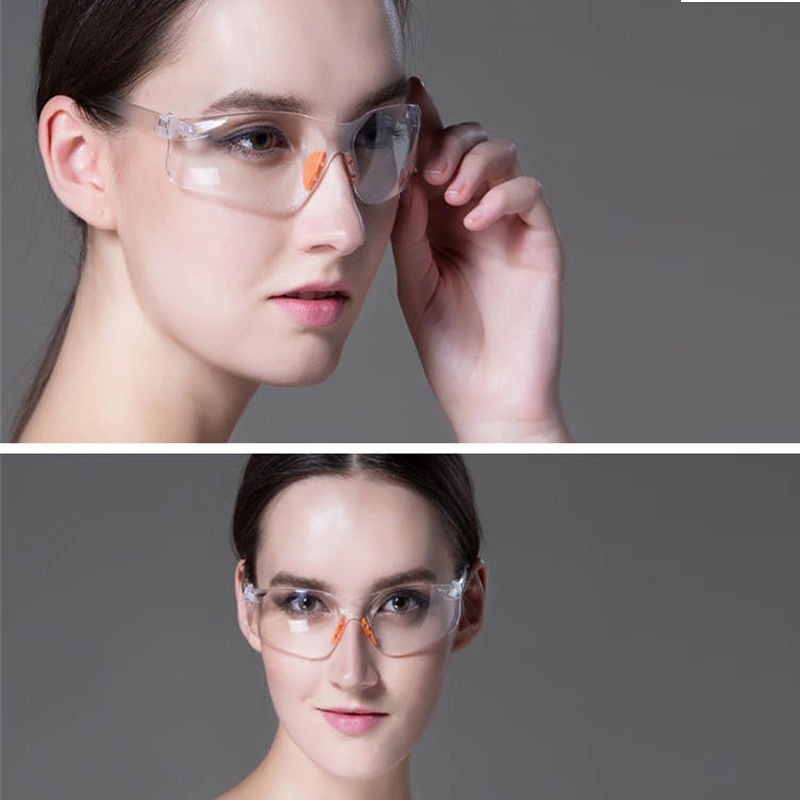 แว่นตาเซฟตี้ แว่นตานิรภัย สำหรับปกป้องดวงตาจากการพุ่งกระเด็นของเศษโลหะ ฝุ่นละออง แข็งแรง ทนทาน ไม่แตกหักง่าย - รูปที่ 2