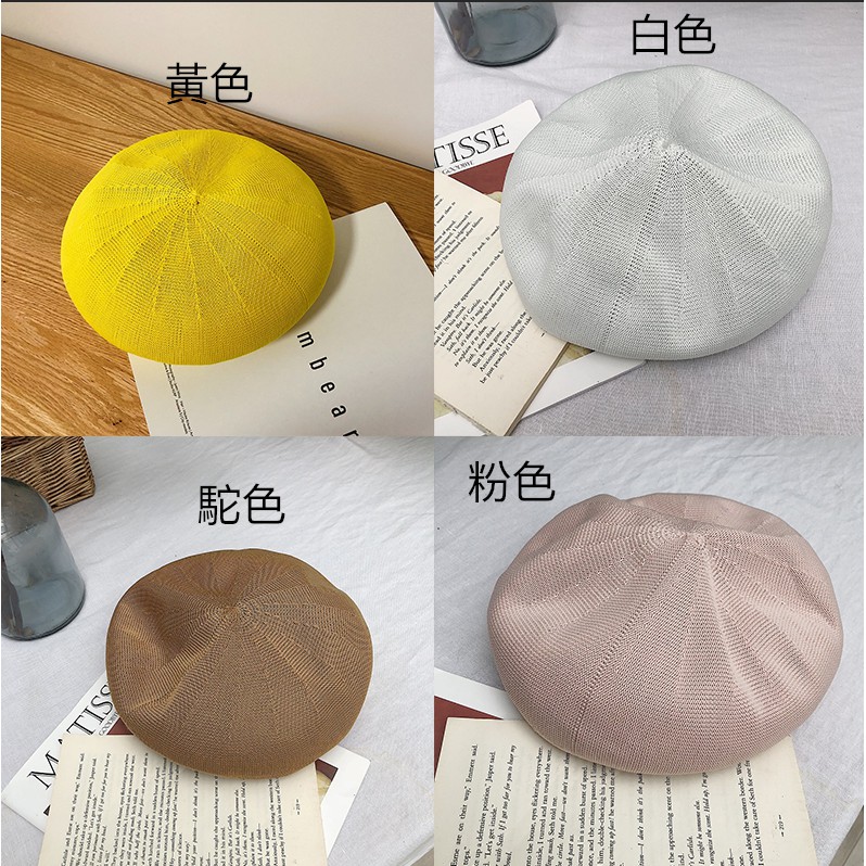 เวอร์ชั่นเกาหลีInsสีทึบBeretฤดูร้อนญี่ปุ่นบางผ้าลินินBeretหมวกหญิงฤดูใบไม้ผลิฤดูใบไม้ร่วงอังกฤษย้อนยุคแปดเหลี่ยมหมวกAll-Matchจิตรกรหมวก - รูปที่ 3