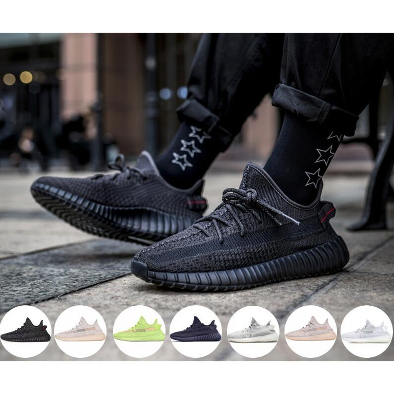 รองเท้าผ้าใบ Adidas Yeezy Boost 350 V สีดํา