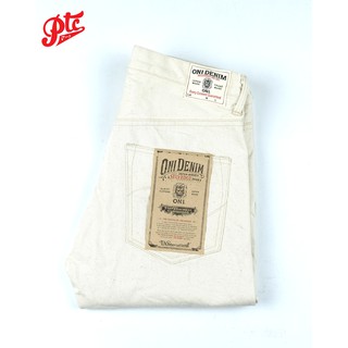 กางเกงยีนส์ ONI DENIM ONI-679-OGW "Organic Cotton White" 14oz Strong Tapered Jeans