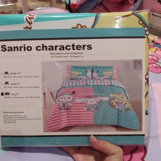 ผ้าปูที่นอน sanrio แท้100%