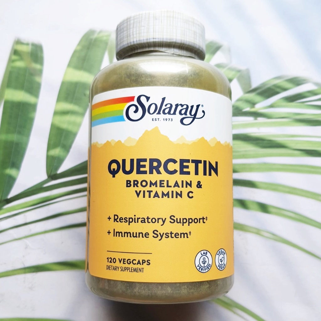 เควอซิติน โบรมีเลน วิตามินซี Quercetin Bromelain & Vitamin C 120
