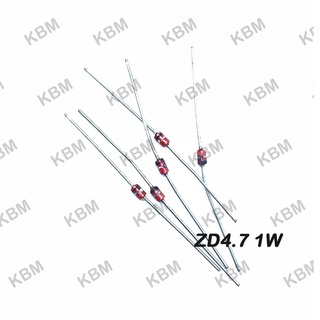 Zener diode (ซีเนอร์ไดโอด) ZD4.7V ZD4.7V 1W. ZD4 1W ZD5.2V 0.5W