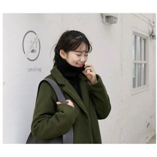 Korea Overcoat โอเวอโค้ทสไตล์สาวเกาหลี ไซส์ 2XL