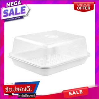 ที่คว่ำแก้วพลาสติกมีฝาครอบ G-WARE NEO 442AB ที่เก็บแก้วน้ำ PLASTIC GLASS DRAINER WITH COVER G-WARE NEO 442AB