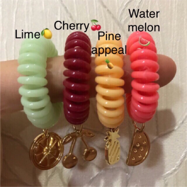 พร้อมส่ง แบ่งขายยางรัดผม invisibobbleรุ่น tutti-frutti limited