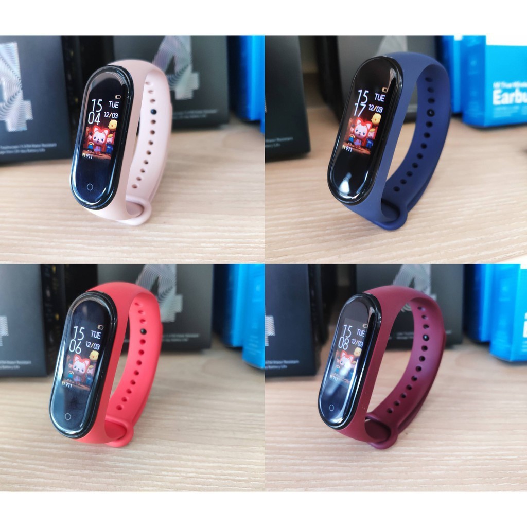 ⏩พร้อมส่ง สายเสริม Xiaomi Mi Band 4 Mi Band 3  สายซิลิโคน Miband 3 miband3 มี่แบน3 mi band3