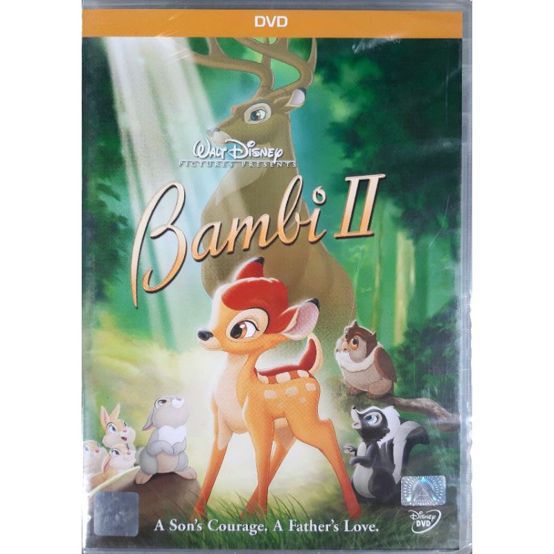 DVD การ์ตูน Disney Bambi ภาค 2 ลิขสิทธิ์แท้ เปลี่ยนภาษาได้ มือหนึ่ง ในซีล #แบมบี้ กวางน้อย